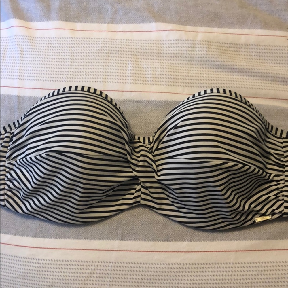 Panache Anya Stripe Strapless Bikini Top 36DDD 36F